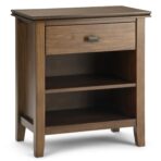 Simpli Home - Artisan Bedside Table - Rustic Natural Aged Brown