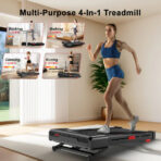 Home Fitness Treadmill with 0-9% Auto Incline 1-10KM/H Walking Running Machine