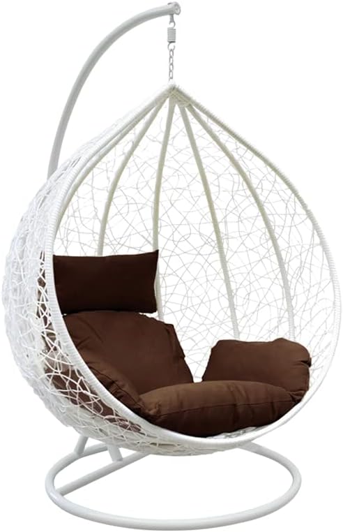 Egg Chair with Cushion Garden Swing Seat Hanging Egg Chair Indoor Outdoor Seating