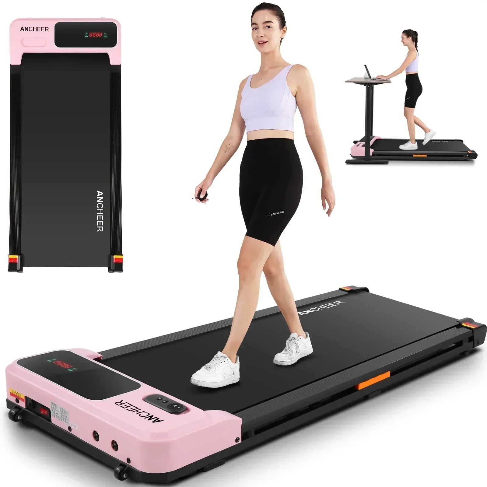 ANCHEER Walking Pad Treadmill with Remote Control,Under Desk Treadmill for Home&Office