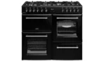 Belling 100cm Double Oven Dual Fuel Cooker - Black