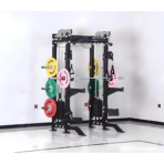 Commercial fitness Multi Functional Power Rack with Smith Machine and cables