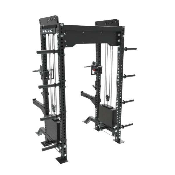 Commercial fitness Multi Functional Power Rack with Smith Machine and cables