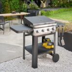 GoodHome Powell Black 4 burner Gas BBQ - sportiva