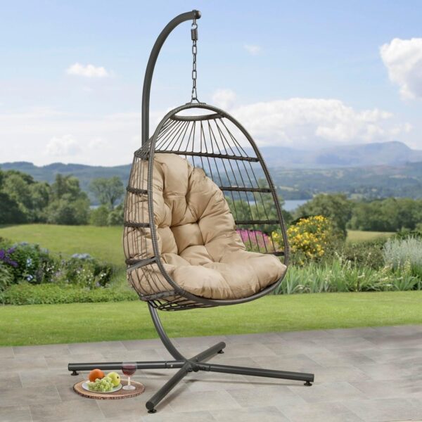 Hanging egg chair Folding Hanging Cocoon Swing Seat - sportiva