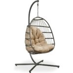 Hanging egg chair Folding Hanging Cocoon Swing Seat - sportiva