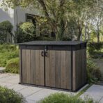 Keter Signature Decocoat Walnut 2020L Pent Garden storage 6x3 ft 1325mm 1905mm - sportiva