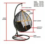 Swing Egg Chair Outdoor Garden Patio Hanging Wicker Weave Furniture - sportiva