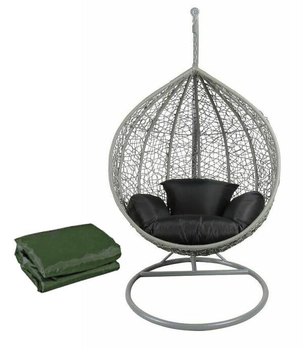 Swing Egg Chair Outdoor Garden Patio Hanging Wicker Weave Furniture - sportiva