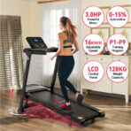 Commercial Treadmill, Speed 1-16KM/H, 0-15% Auto Incline