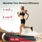 Treadmill Y1 with 0-9% Auto Incline, Speed 1-10KM/H